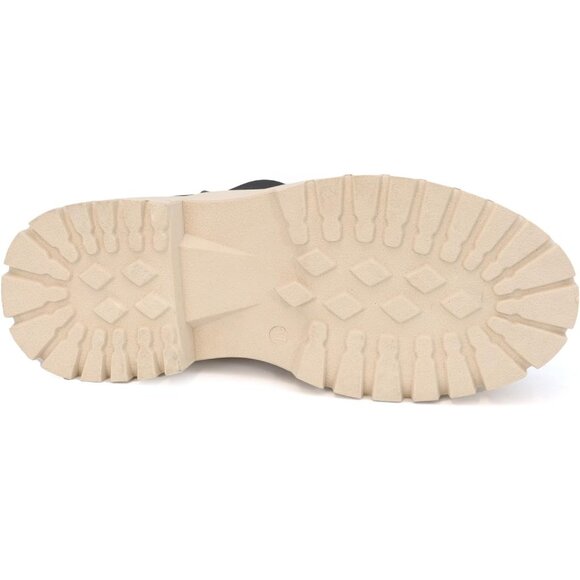 YOKI Women's Duck Rain Boot Black/Beige Style Arko-2 Size 7 - Picture 5 of 6